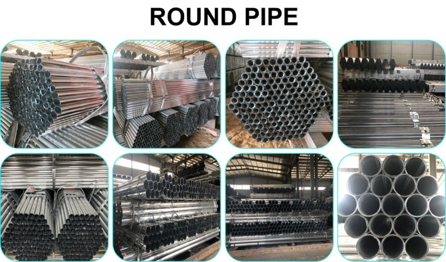 70mm Diameter Tube/2.5 Inch Mild Steel Tube/50mm Galvanized Steel Tube