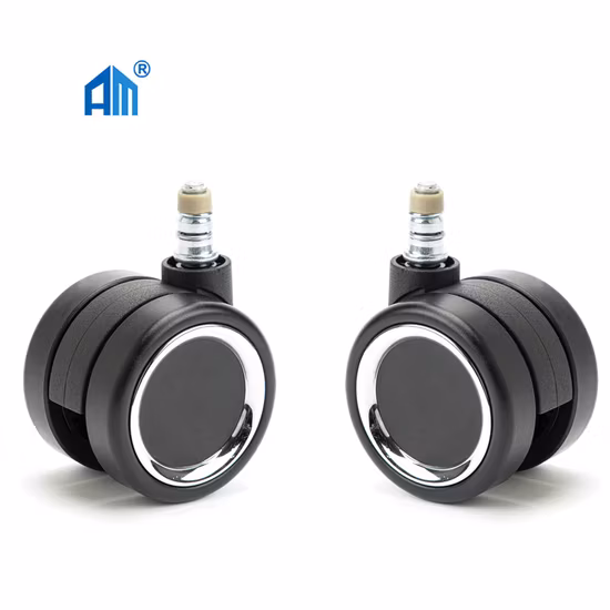 Rodas de rodízio Am com placa plana com rodas de rodízio para móveis com haste de anel de aderência