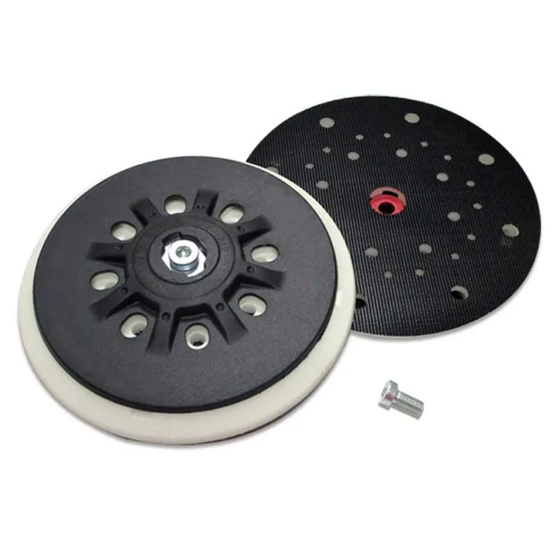 Amazon Popular 150 mm 6 polegadas 6 furos PU lixar gancho e almofada de laço para polimento